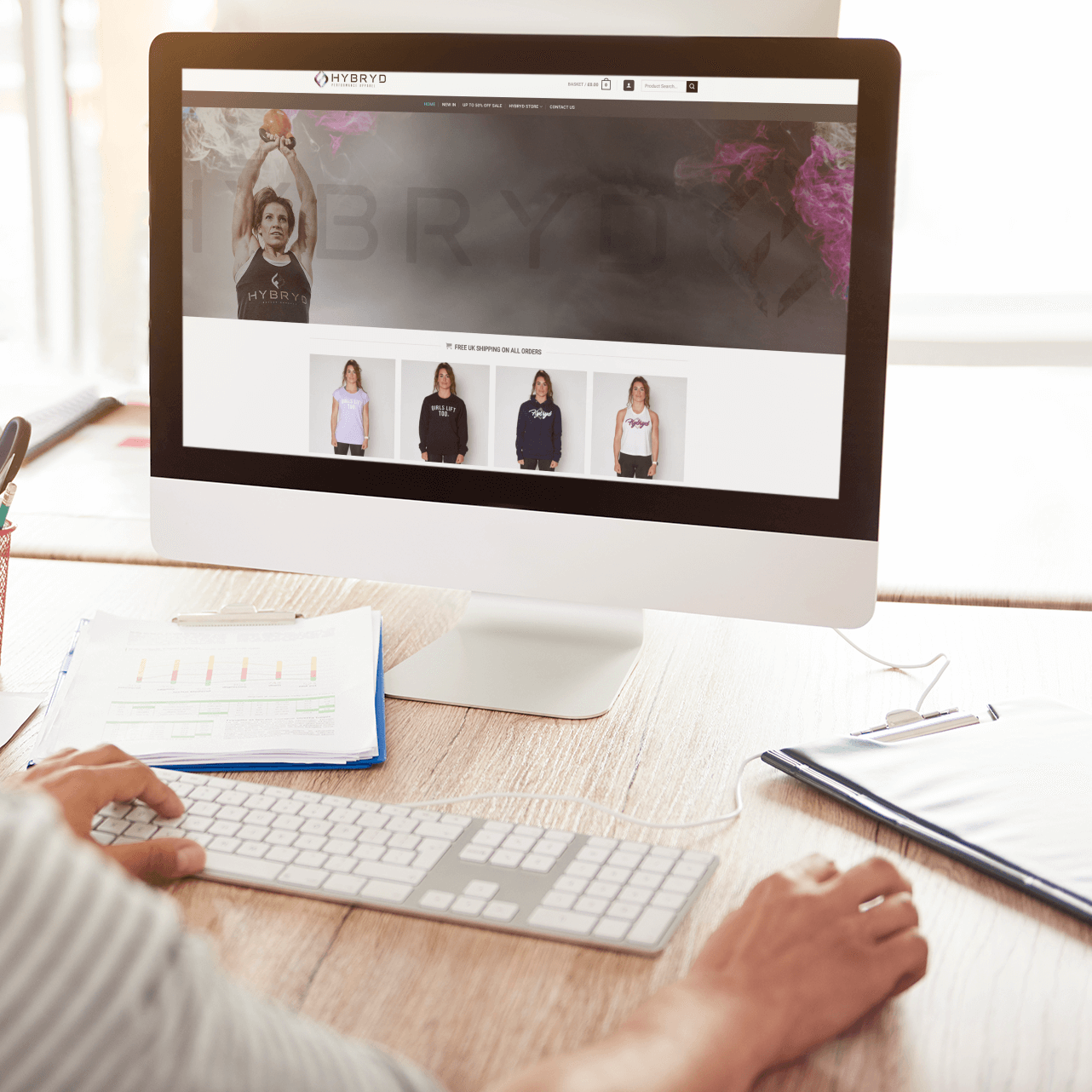 Hybryd Clothing website